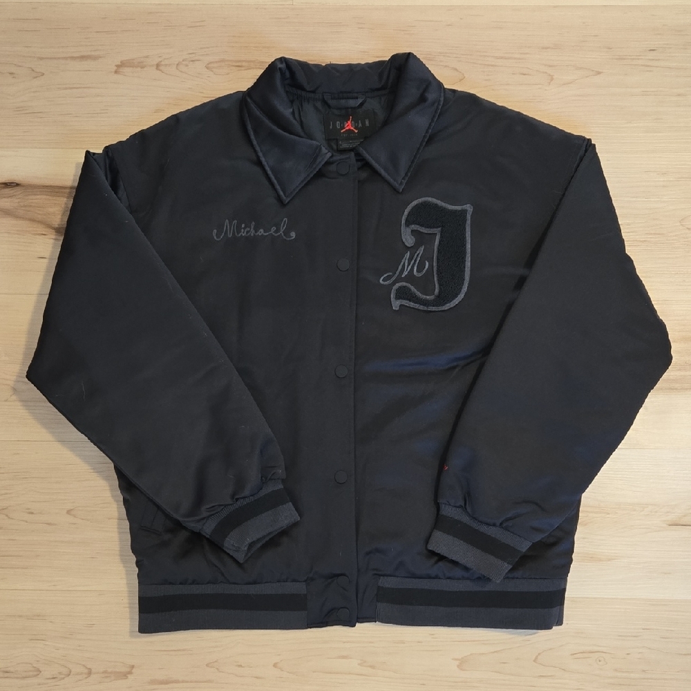 NWT Women's Jordan Varsity Core Jacket, Black, Size Medium